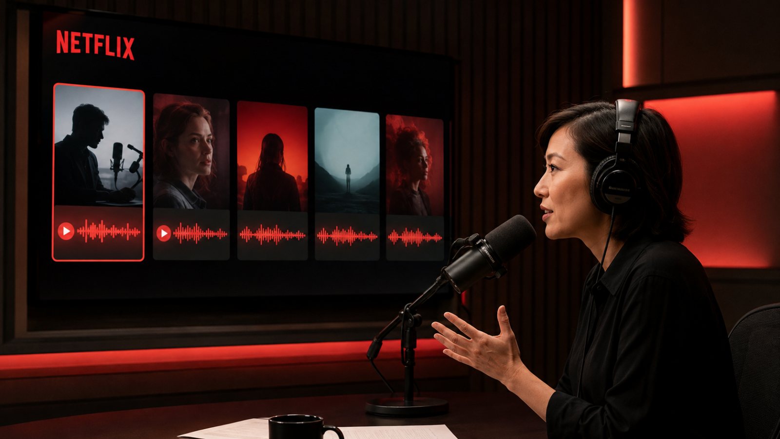 Netflixが全オリジナルPodcastを更新、動画配信の次は独占音声へ