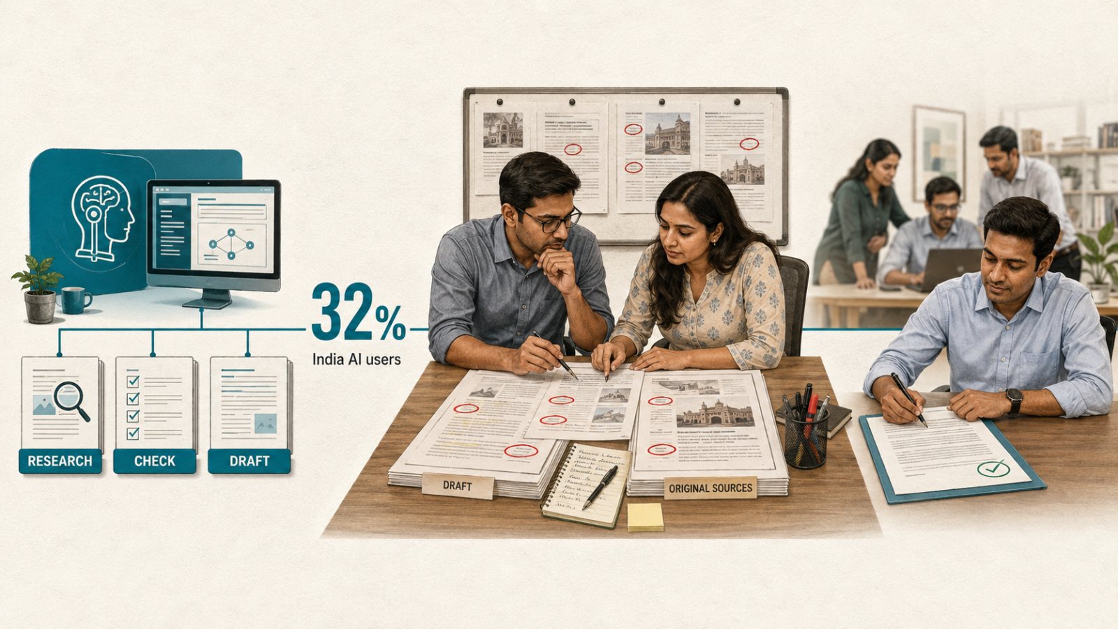 ভারতের ৩২% AI ব্যবহারকারী কাজ নতুন করে সাজাচ্ছেন—দক্ষতার সংকেত স্পষ্ট