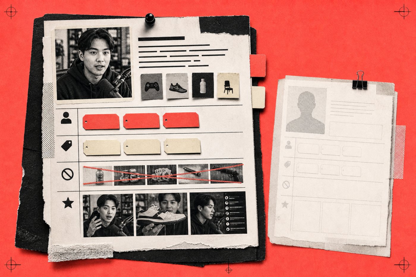 Creator Profile được bổ sung thông tin kênh, nhóm thương hiệu và clip minh chứng để hỗ trợ việc ghép chiến dịch.