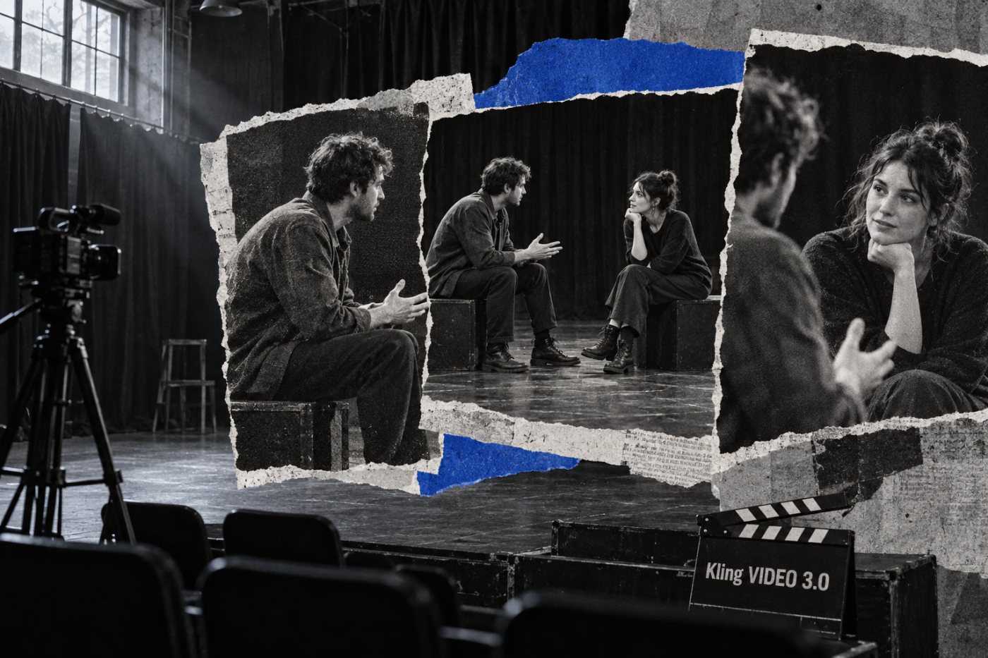 „Kling VIDEO 3.0“ kelių kadrų scena išlaiko nenutrūkstantį veiksmą keičiantis rakursams.