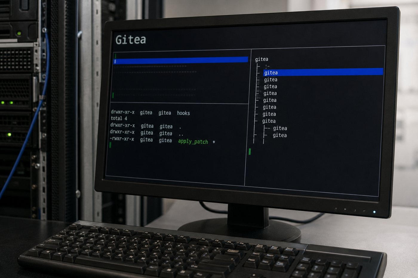 Gitea diffpatch প্রক্রিয়ায় bare temporary clone-এর Git hook চালু হয়ে service account হিসেবে command execution ঘটছে