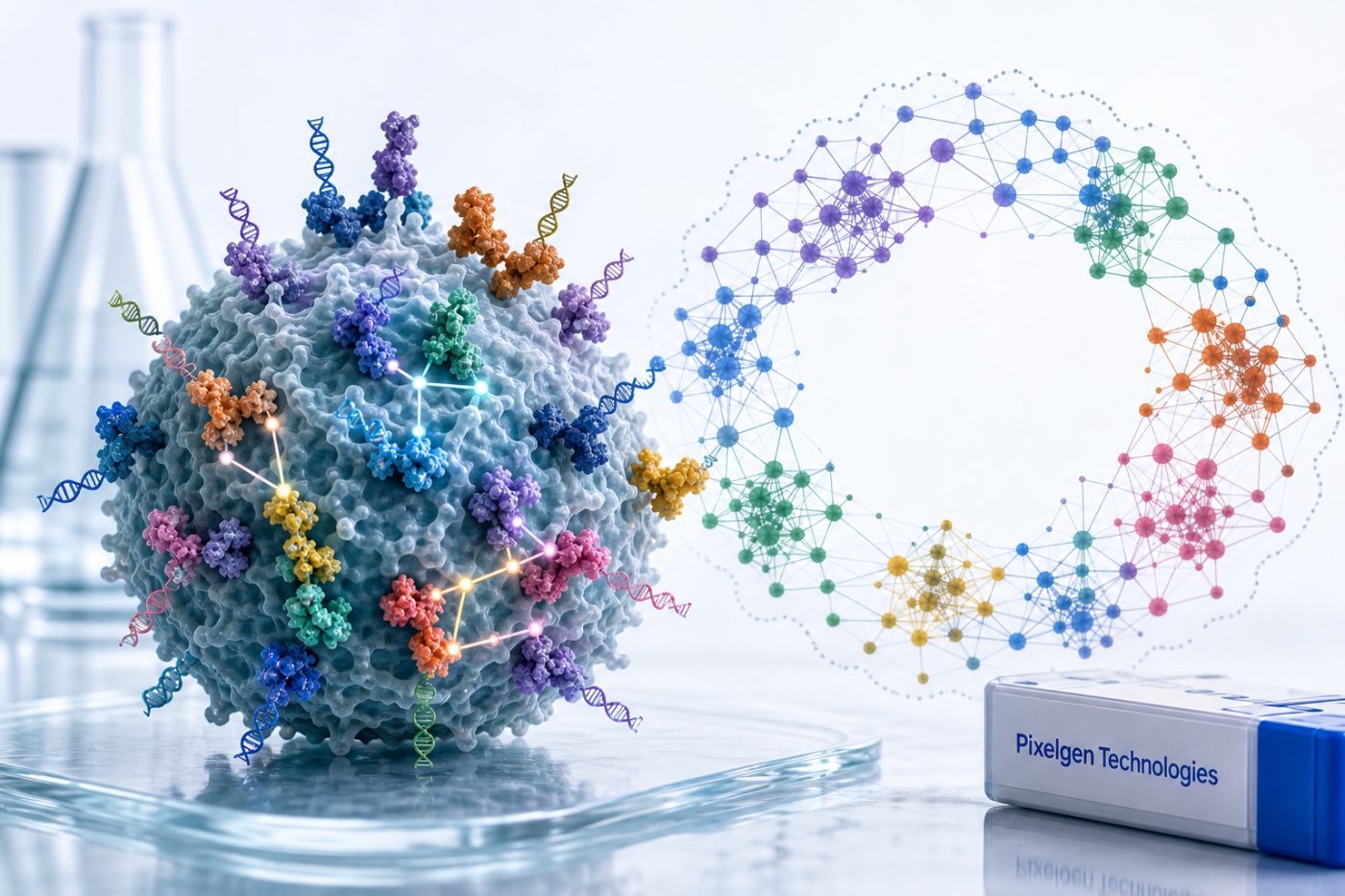 Proximity Network Assay convierte proteínas próximas de una célula en una red espacial.