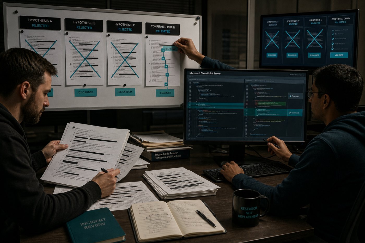 Des chercheurs valident les résultats d’un agent avant de retenir une chaîne de deux vulnérabilités SharePoint.