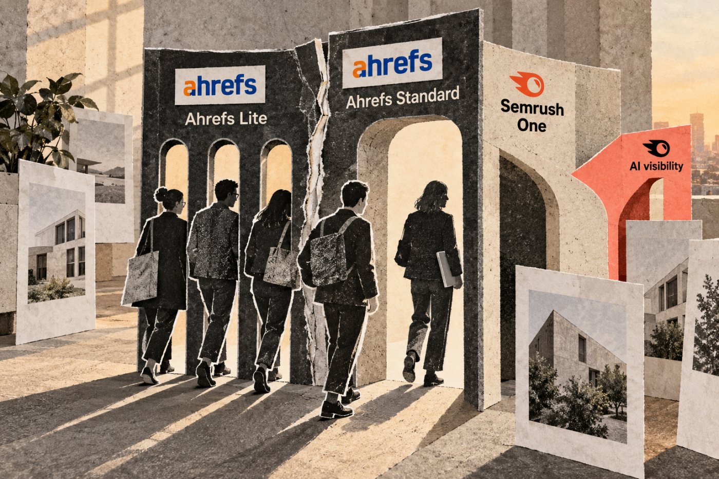 „Ahrefs Lite“ vietų riba ir atskira „Semrush One“ DI prieiga keičia didesnės SEO komandos metinę kainą.