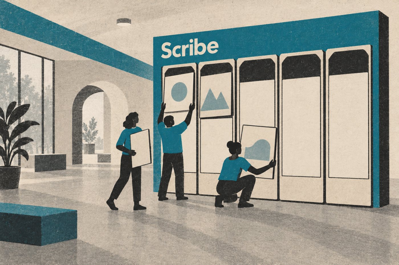 מדריך צוותי של Scribe ממחיש את השפעת מינימום המושבים על העלות לצוות יוצרים קטן.