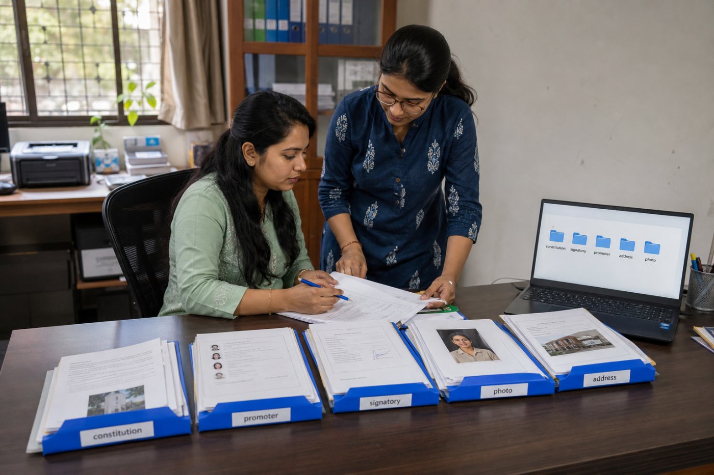 Part B के लिए संस्था, प्रवर्तक और अधिकृत हस्ताक्षरकर्ता के अलग डिजिटल प्रमाण