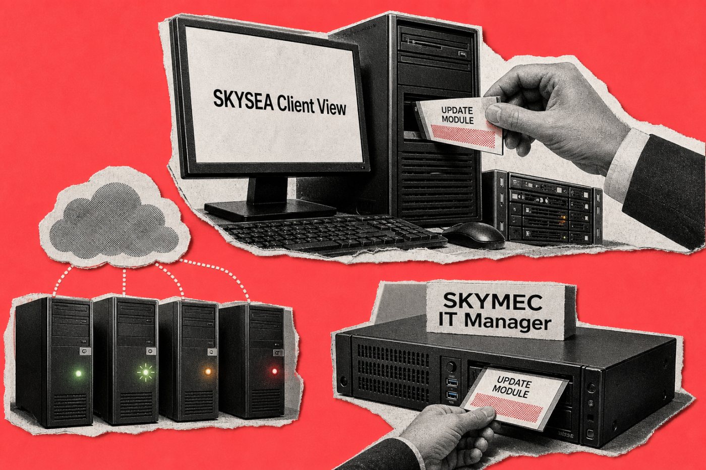 SKYSEA Client View通常版、M1 Cloud Edition、SKYMEC IT Managerで異なる修正適用経路