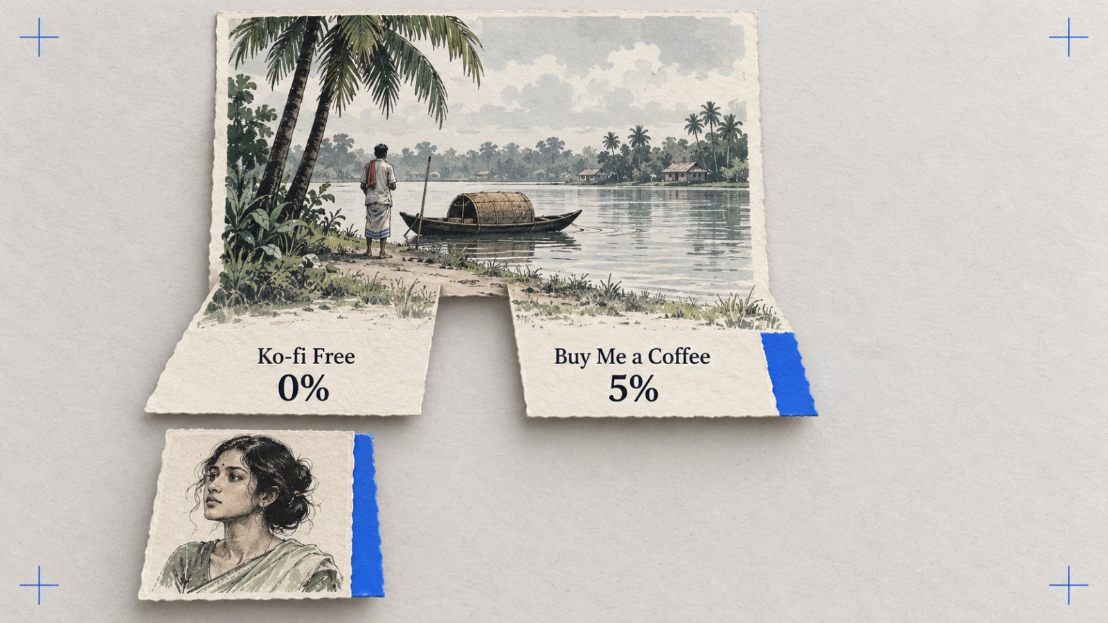 Ko-fi না Buy Me a Coffee—এককালীন টিপে ০% বনাম স্থায়ী ৫%