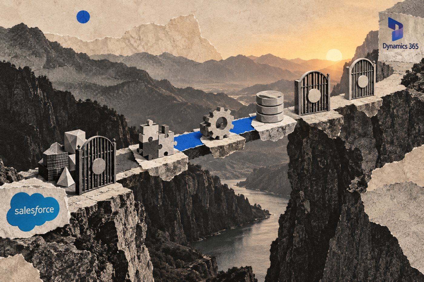 A Salesforce-to-Dynamics 365 migration passes through separate discovery, configuration, data movement, testing and cutover stages.