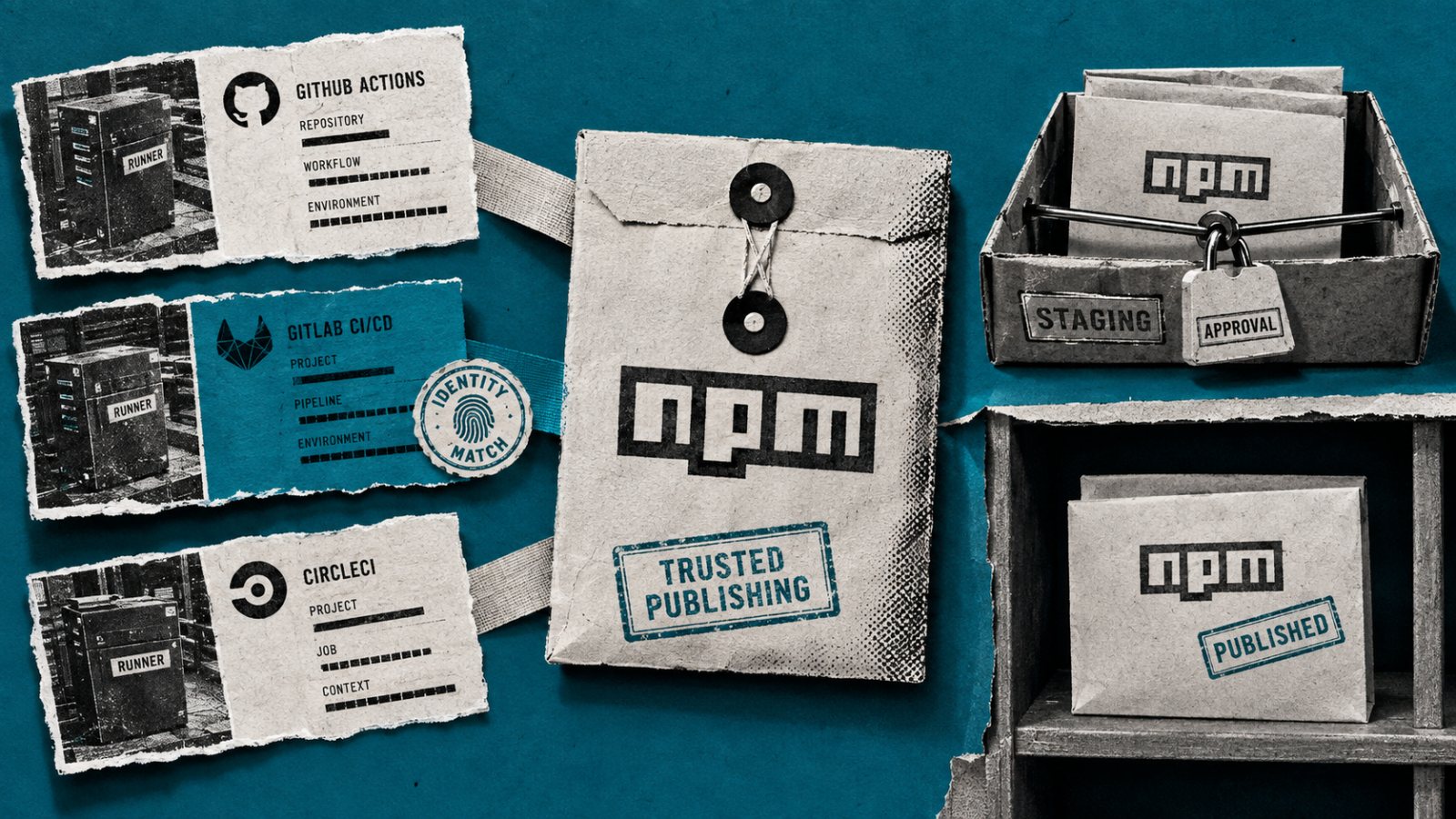 npm package-এ ১০টি trusted publisher—একটি মিললেই release অনুমোদিত