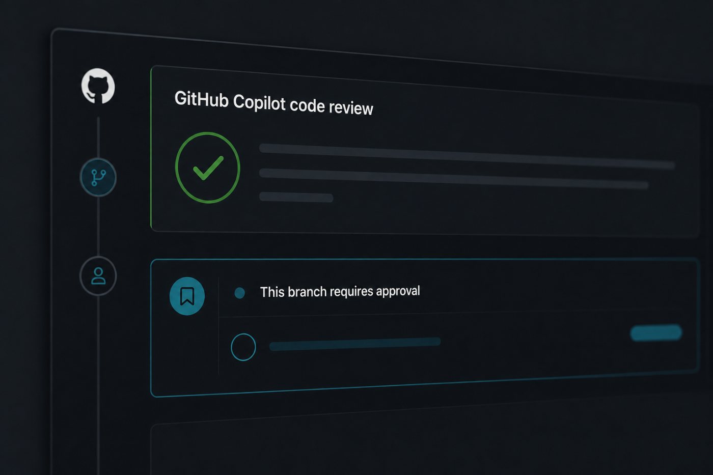 GitHub Copilot کا approval assessment موجود ہے مگر required approval ابھی پوری نہیں ہوئی