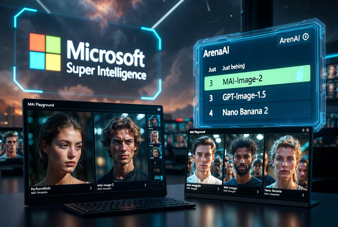 Microsoft Launches MAI-Image-2: New AI Image Generator Immediately Claims 3rd Place on ArenaAI Leaderboard