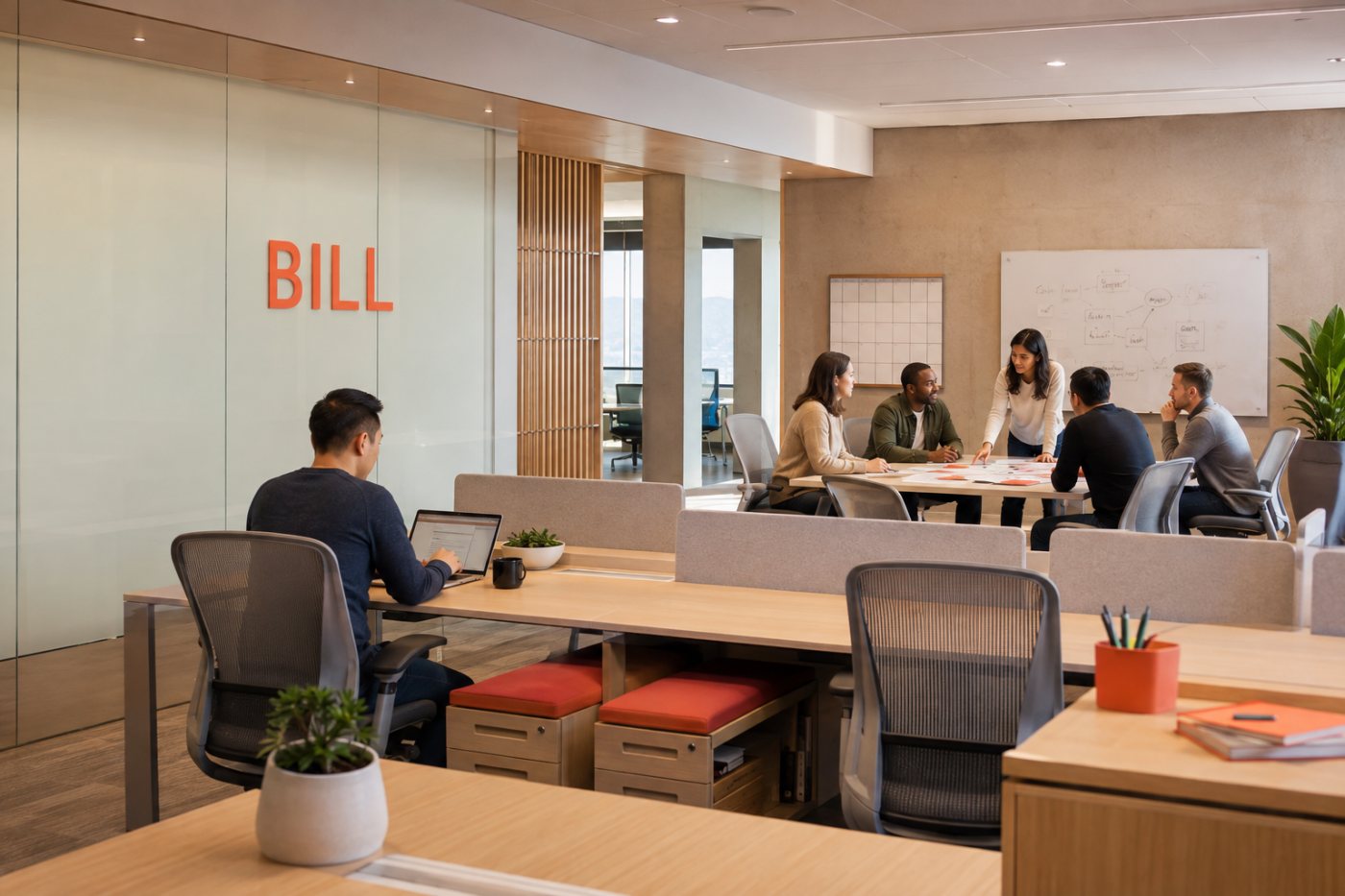 Офис BILL остаётся доступным для добровольной работы и целевых командных встреч.