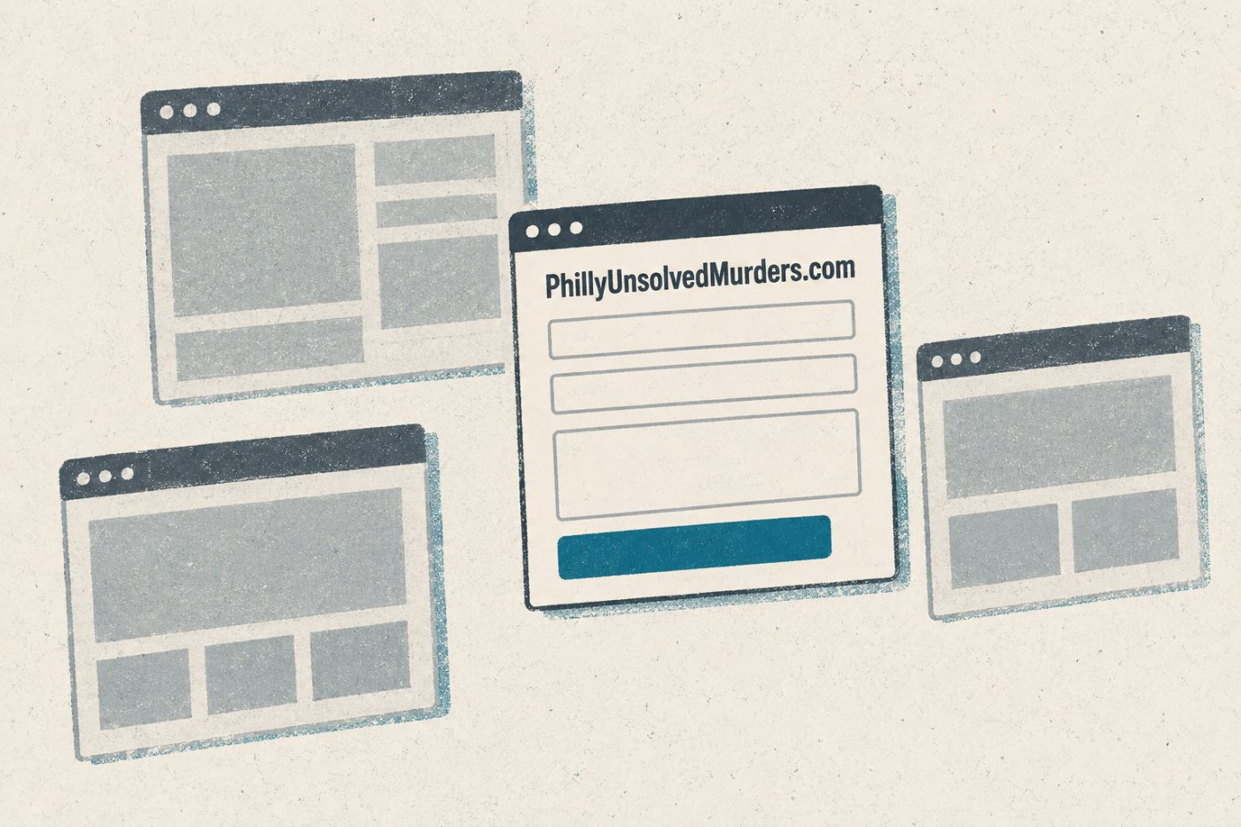 Formulir tip PhillyUnsolvedMurders.com menjadi laman yang dijangkau Claude saat evaluasi tugas web.