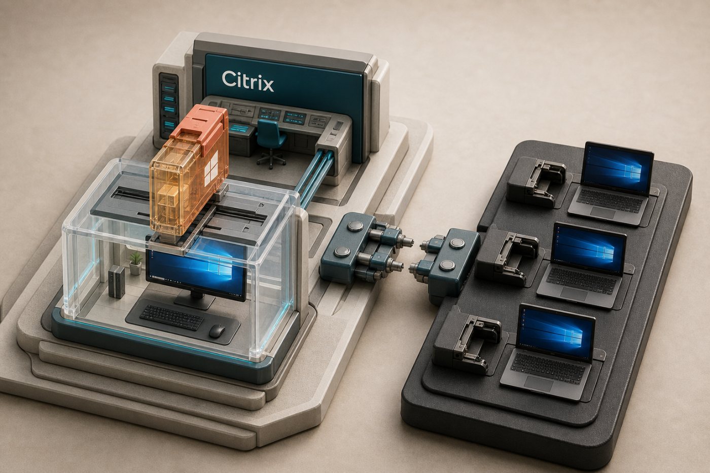 Tích hợp Cloudpager hiện có cho phép xuất bản container trong Citrix DaaS, còn tích hợp sâu hơn với toàn bộ môi trường Windows vẫn thuộc lộ trình.