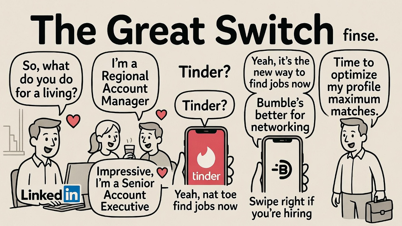 The Great Switch: LinkedIn Emerges as the World's Top Dating Network, While Dating Apps Turn into Job Hunt Hotspots