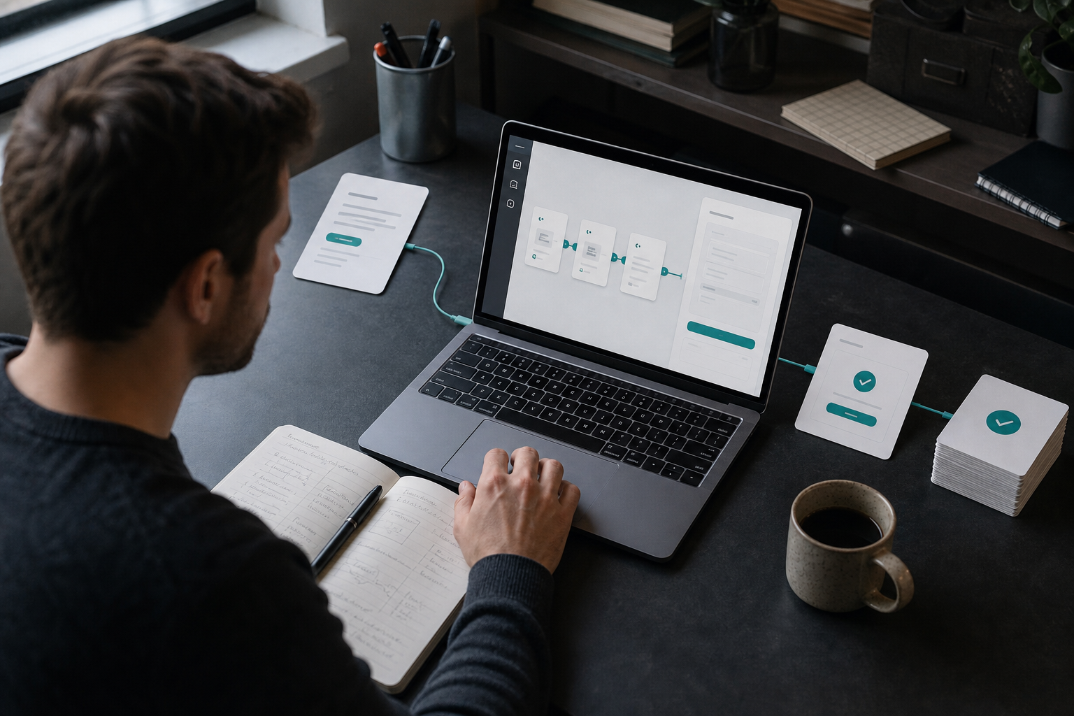 A solo founder turns a customer request into a working low-code product and saved database record
