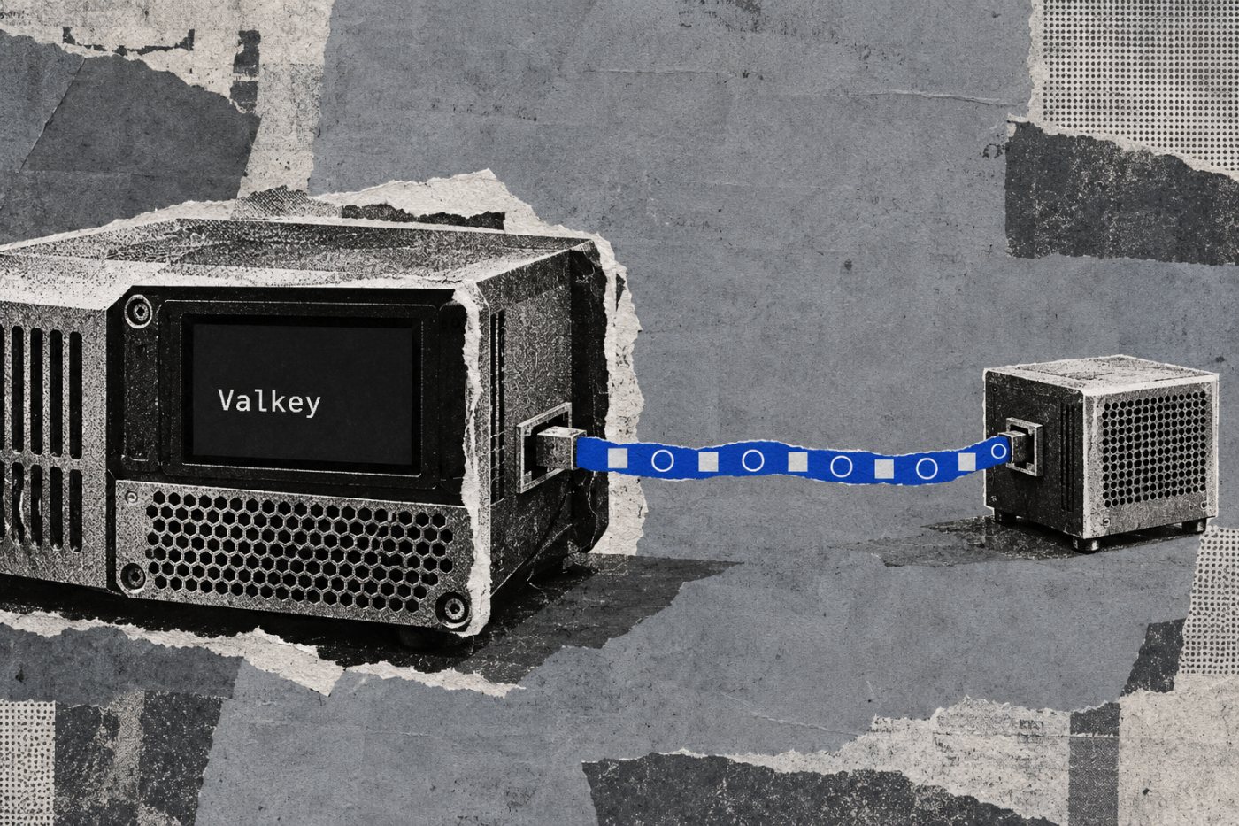 Odvojeni generator opterećenja šalje zahtjeve Valkeyju pri mjerenju jednog čvora.