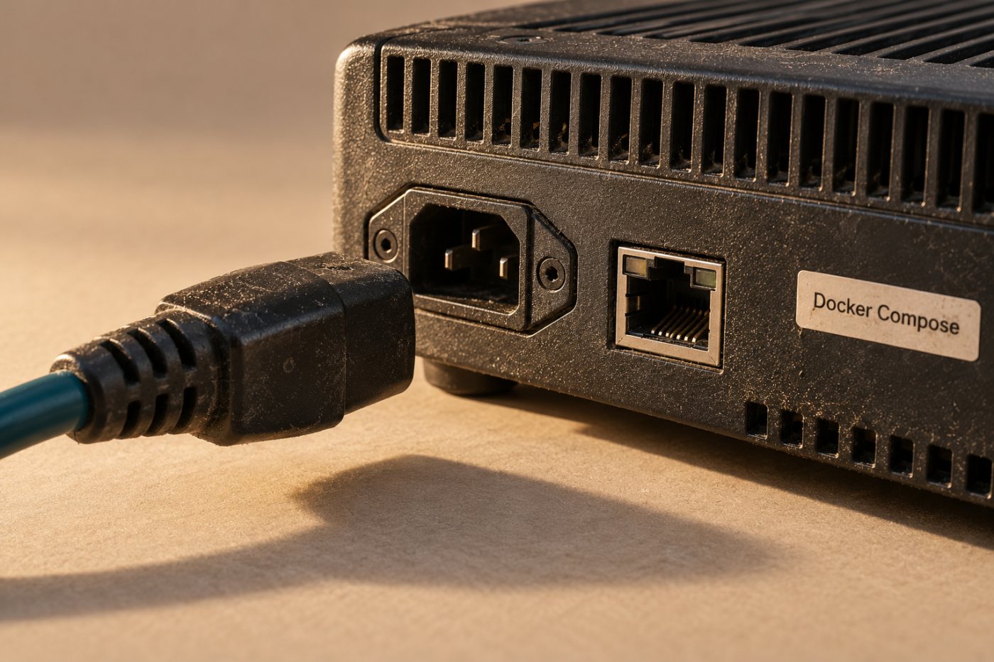 L’alimentation coupée de l’unique hôte Docker Compose interrompt les services qui en dépendent.