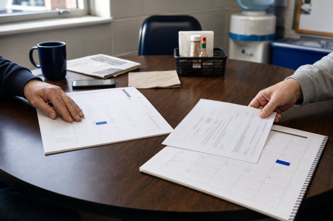 Discharge and resignation records produce different final-pay deadlines under a state wage rule.