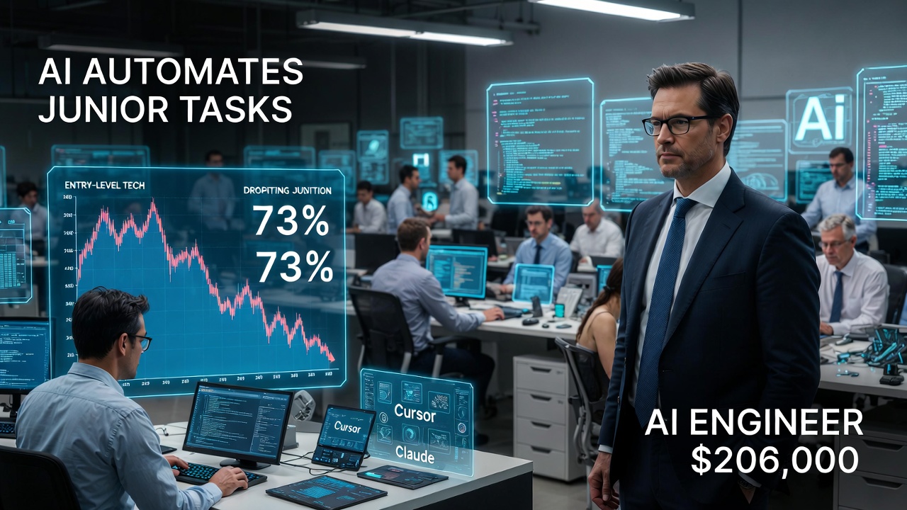 The 73% Collapse: How AI Is Erasing Entry-Level Tech Jobs and Rewriting the Career Ladder