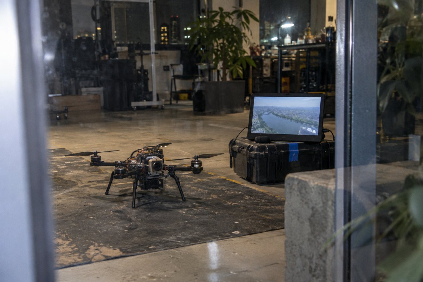Dự án của Saigon AI Hub kết hợp thiết bị bay thật với hình ảnh mô phỏng để phát triển môi trường học điều khiển.
