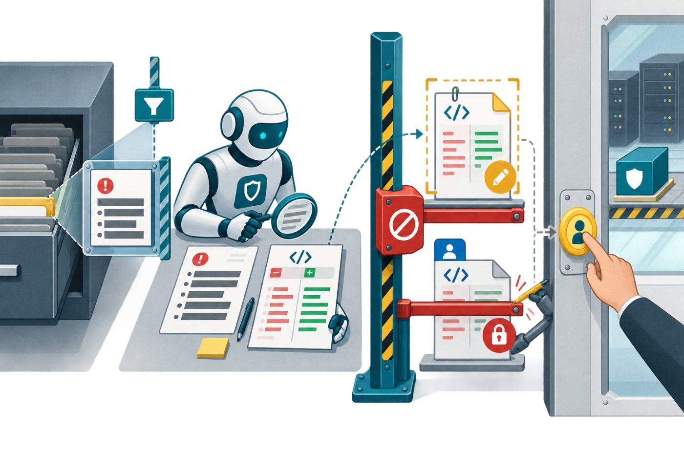 Agente de segurança da Figma consulta dados autorizados e prepara um pull request mantido como rascunho pelo workflow.