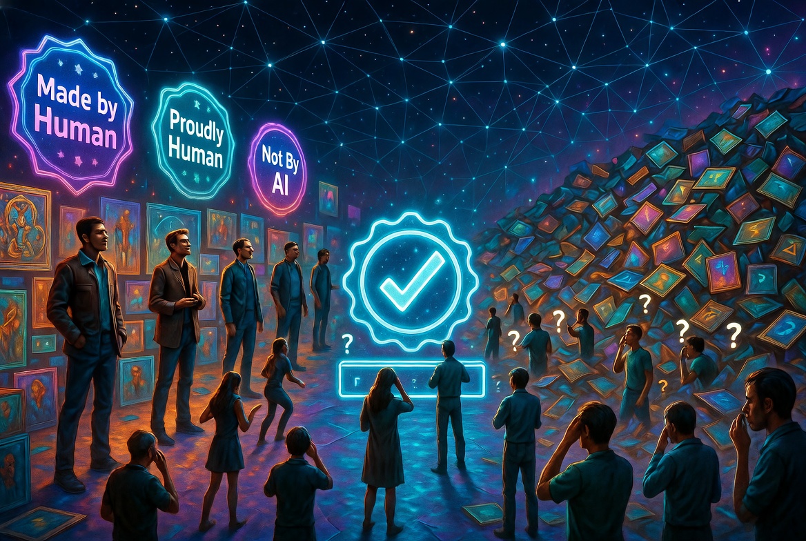 ‘Made by Human’ — The New Trend in Content Labeling, and Why It’s Raising More Questions Than Answers