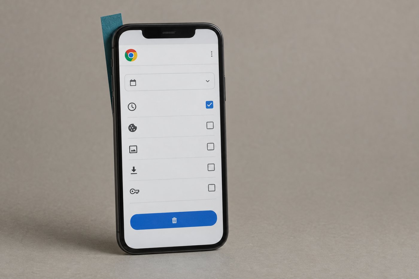 Google Chromen selaushistoria tyhjennetään erikseen koko ajanjaksolta.