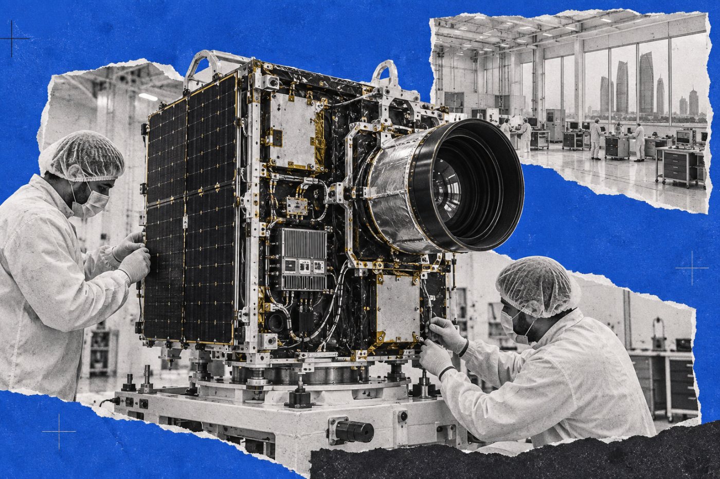 Orbitworks assemble à Abou Dhabi un satellite Altair-Next Gen réunissant capteurs et calcul embarqué.