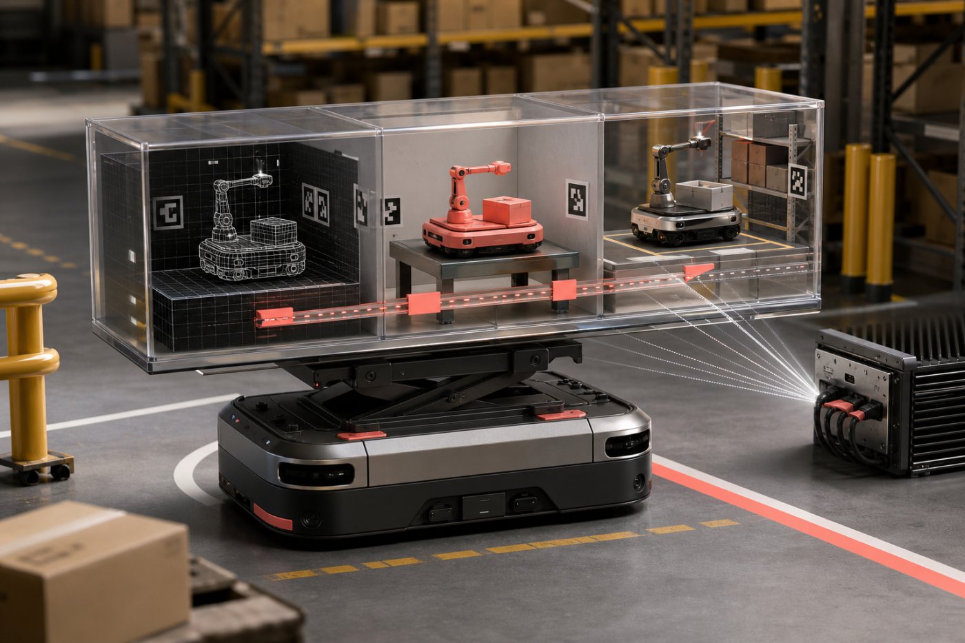 Amazon Robotics verbindet Nvidia-gestützte Simulation und Training mit der Validierung von Lagerrobotern.