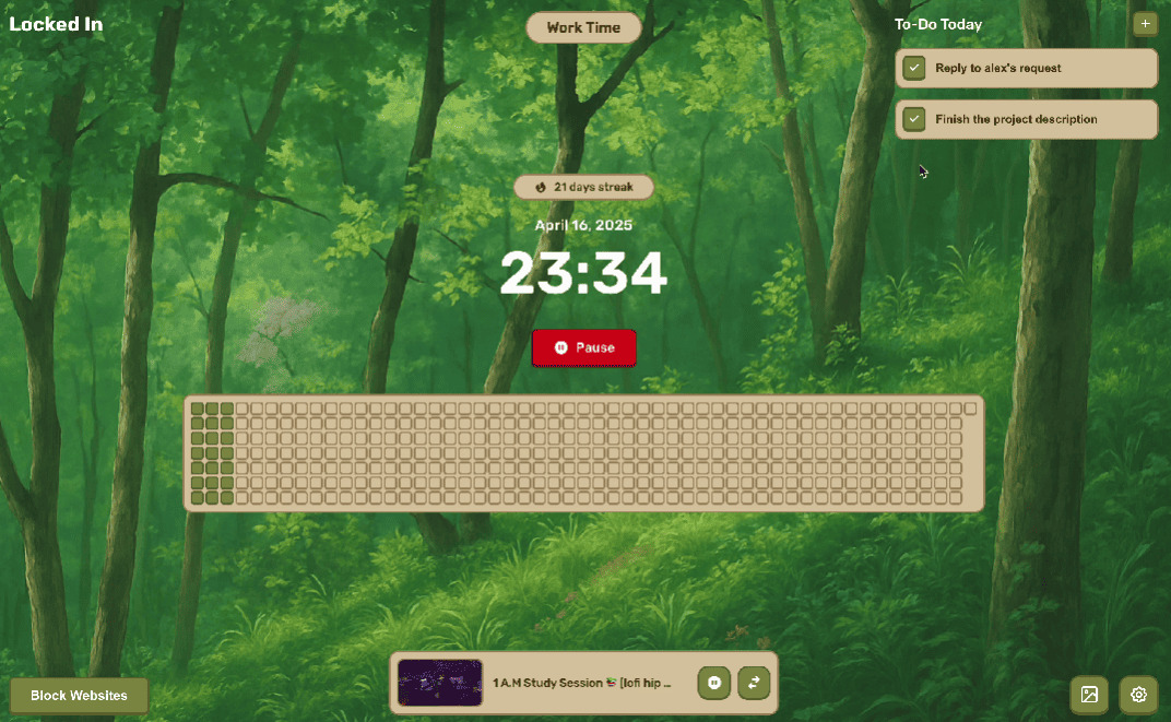 No More Procrastination: Locked In Gets You in Work Mode