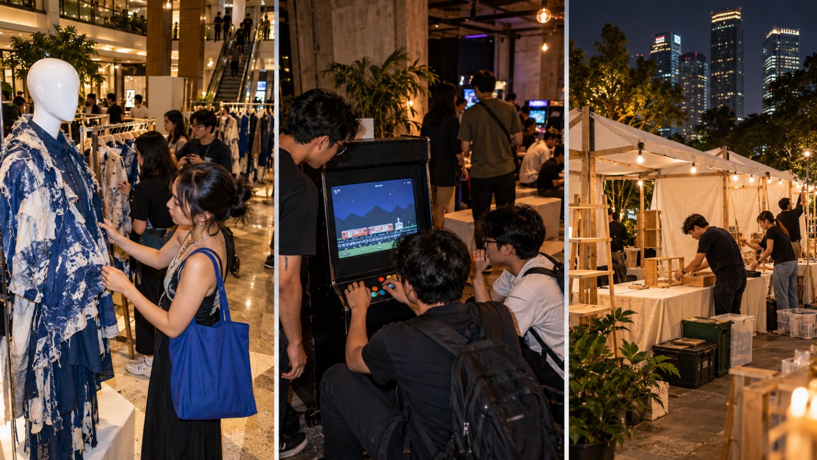 Creativillage membuka tiga zona—eksposur belum sama dengan kontrak bisnis