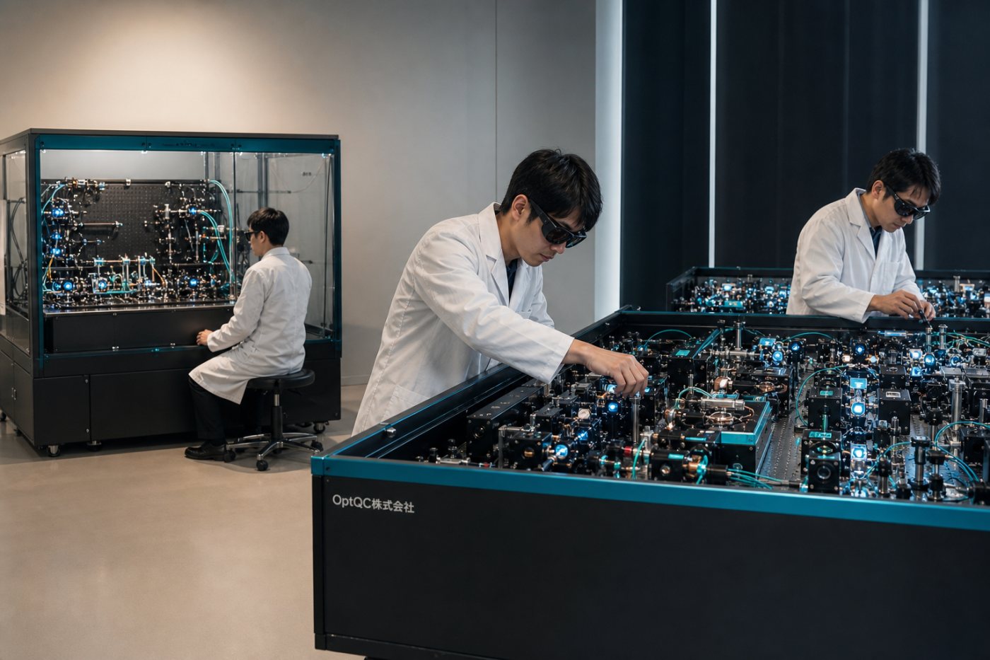 稼働中のMoQurenと比較しながら約1万量子ビットの次世代光量子プロセッサを開発するOptQC