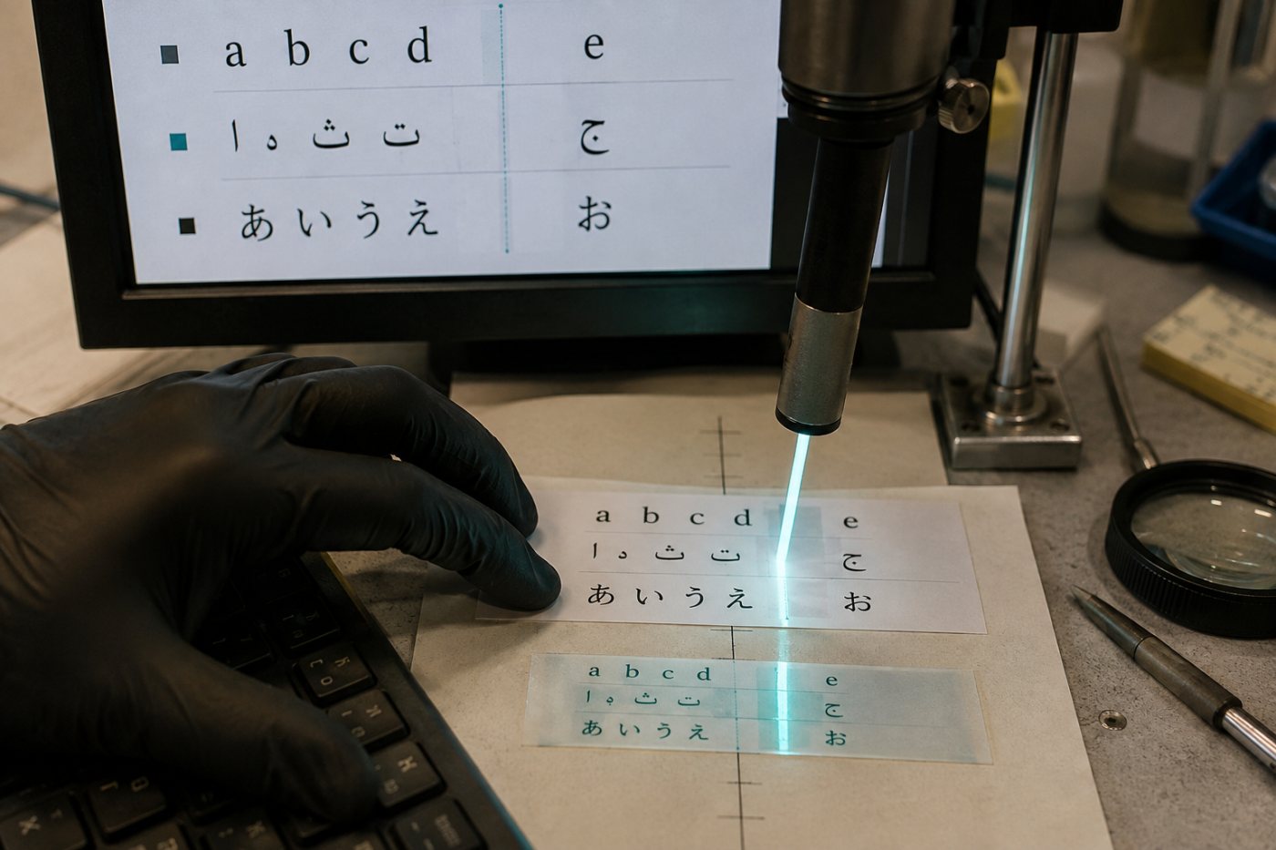 A pre-parser scan identifies a Unicode tag character and records its code point and position.