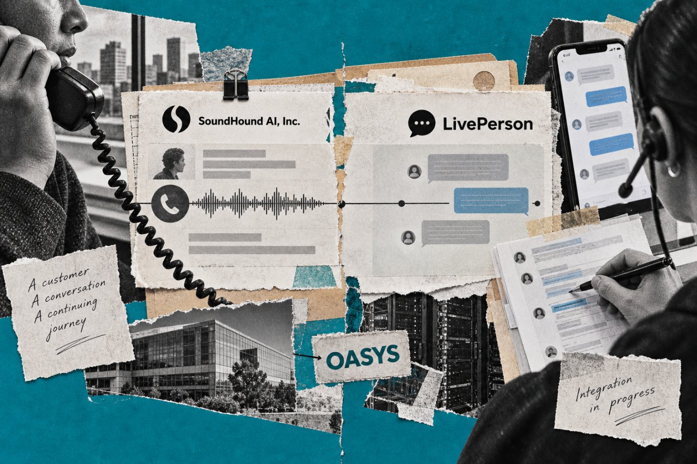 SoundHound voice AI اور LivePerson messaging کا OASYS سے منسلک مشترکہ رابطہ مرکز