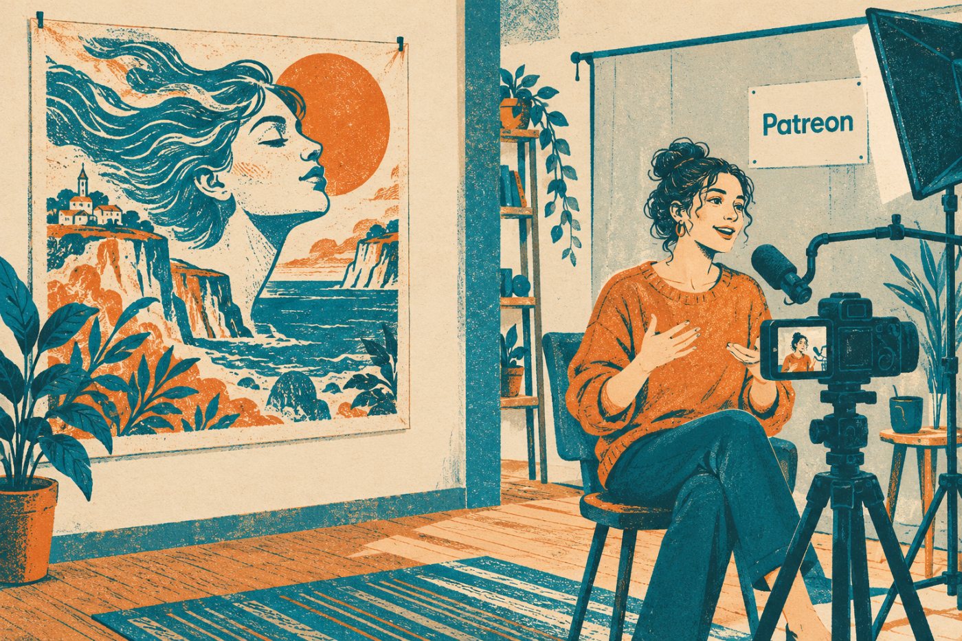 Създател подготвя платено съдържание за членове в Patreon; видът и регулярността на дейността имат значение за декларирането.