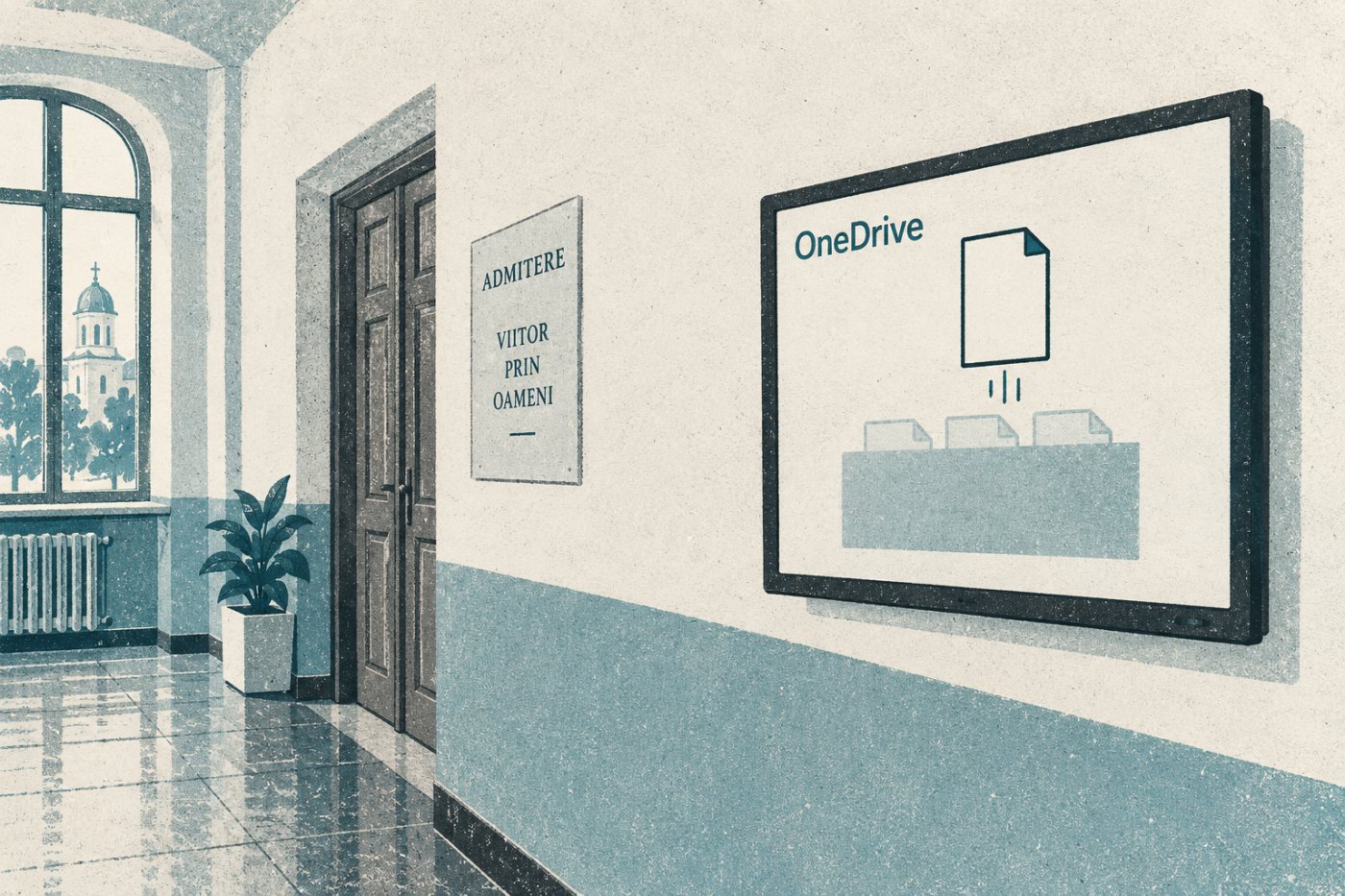 O solicitare OneDrive primește documentul unui candidat într-un dosar al cărui conținut nu este vizibil expeditorului.