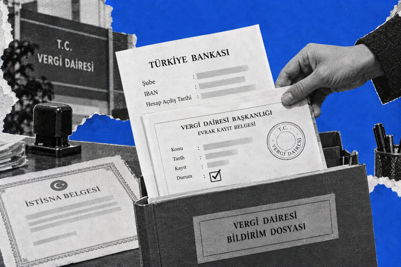 Yeni banka hesabının adı, şubesi ve IBAN bilgisinin bir aylık sürede vergi dairesine bildirilmesi