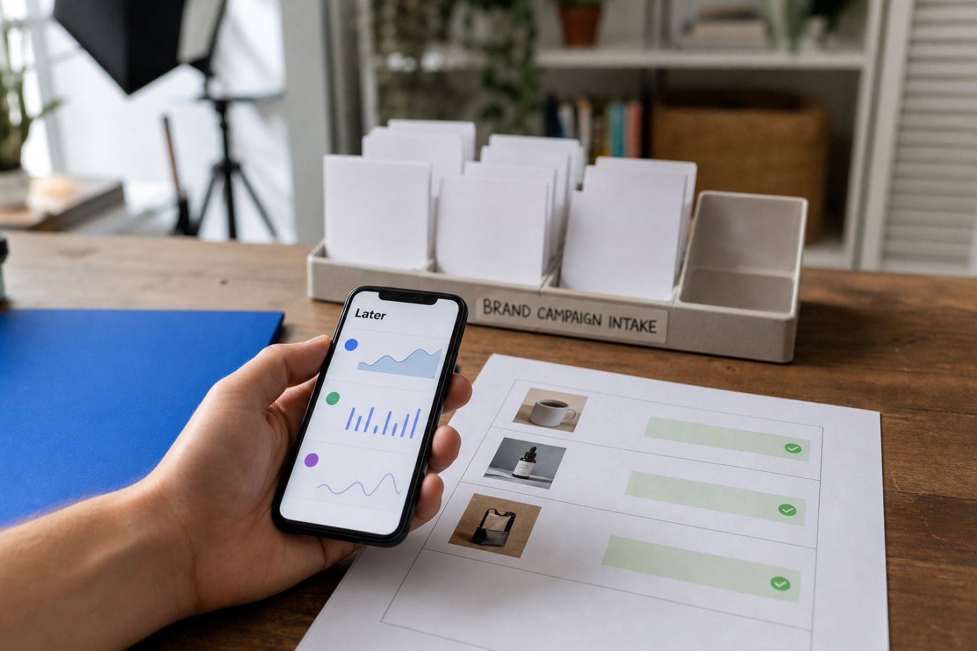 Later connects creator affiliate performance with campaign consideration without guaranteeing paid campaign selection.