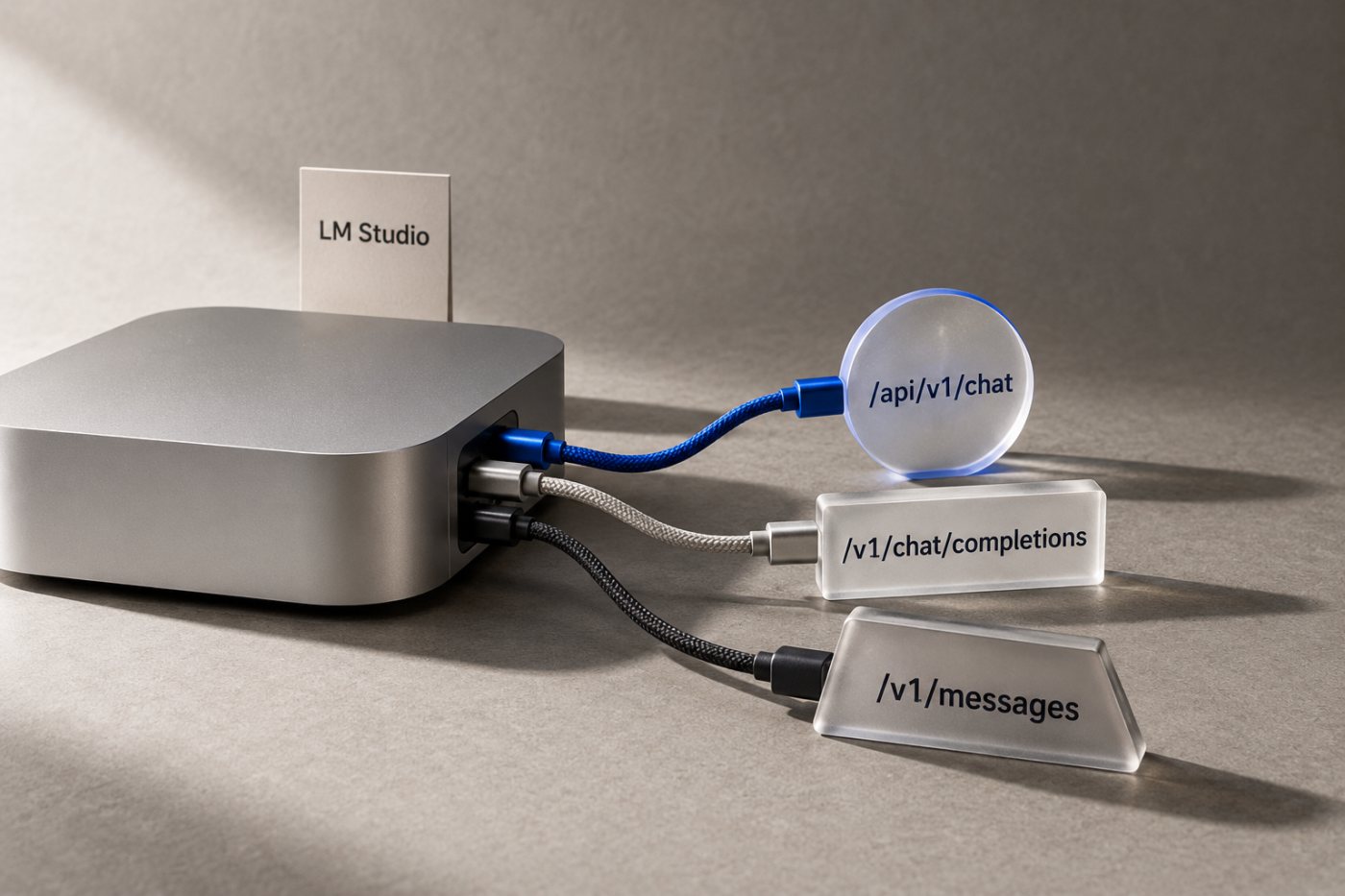 LM Studio kobler en lokal modell til eget REST-API og OpenAI- og Anthropic-kompatible endepunkter.