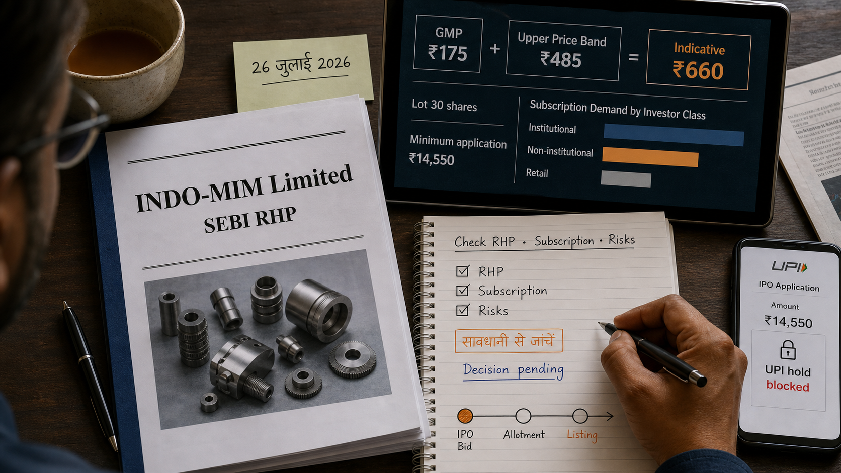 Indo-MIM IPO GMP today: 26 जुलाई को ₹175, आवेदन से पहले क्या देखें