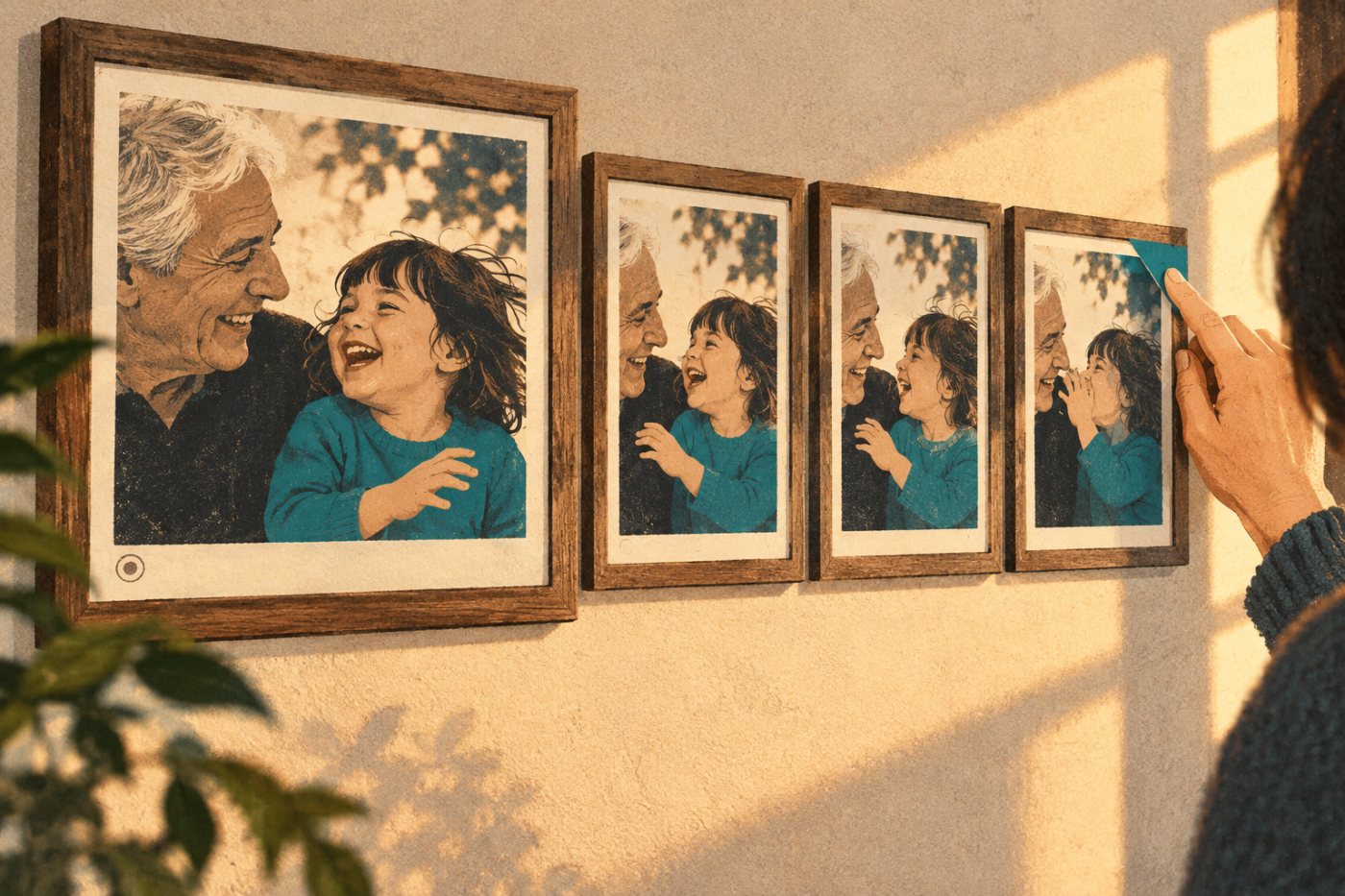 Kontrola fotografie, jej pohybovej časti a dátumu po presune z Google Fotiek do Ente Photos.