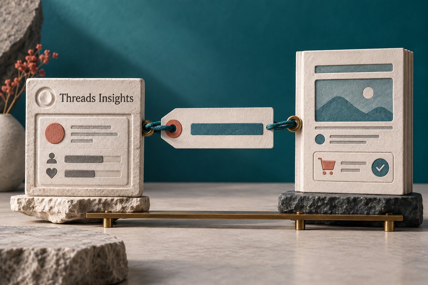 Liên kết gắn UTM nối dữ liệu bài đăng Threads với phiên truy cập được ghi nhận tại trang đích