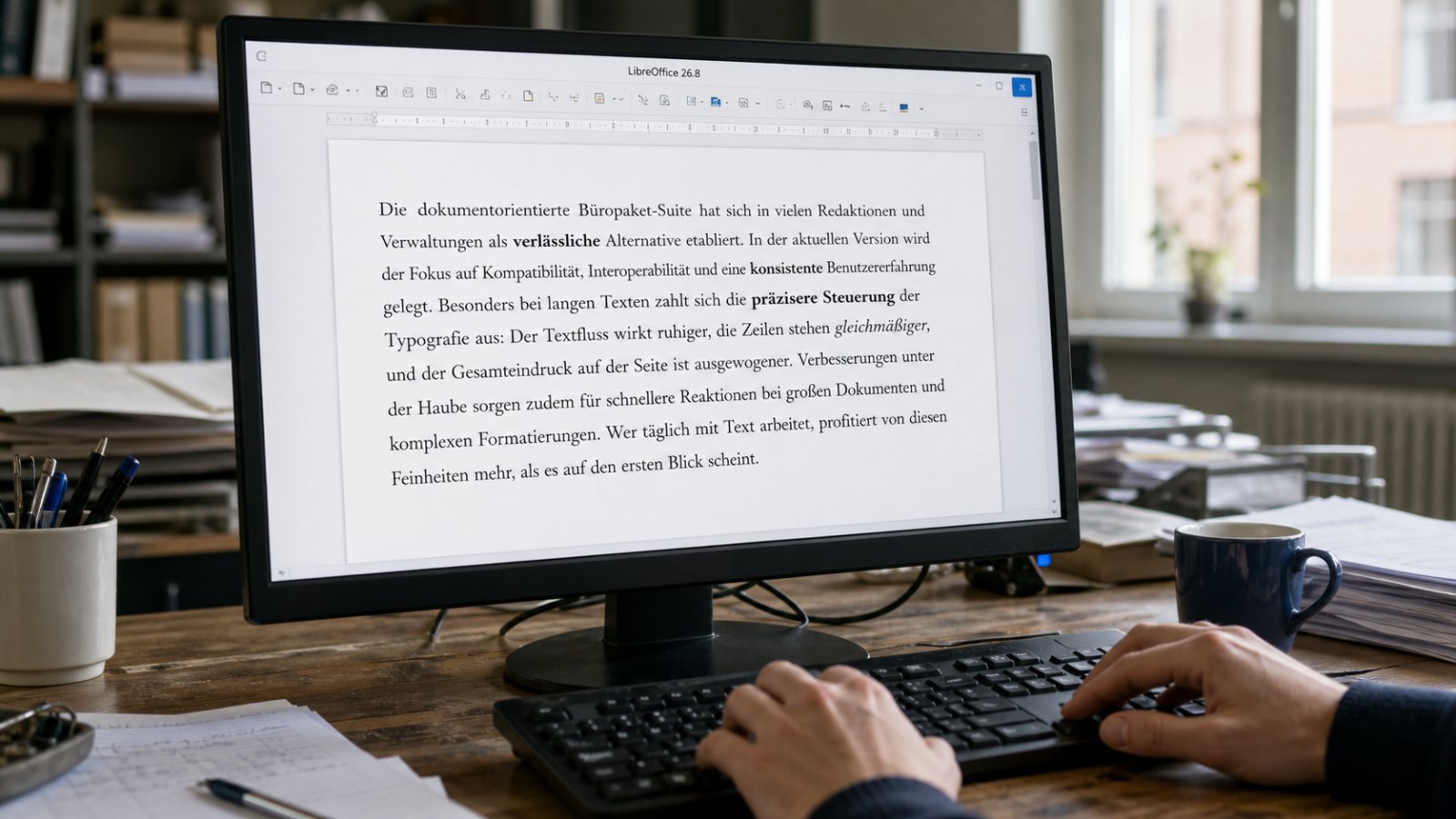 LibreOffice 26.8 verbessert den Blocksatz – und verzichtet bewusst auf KI