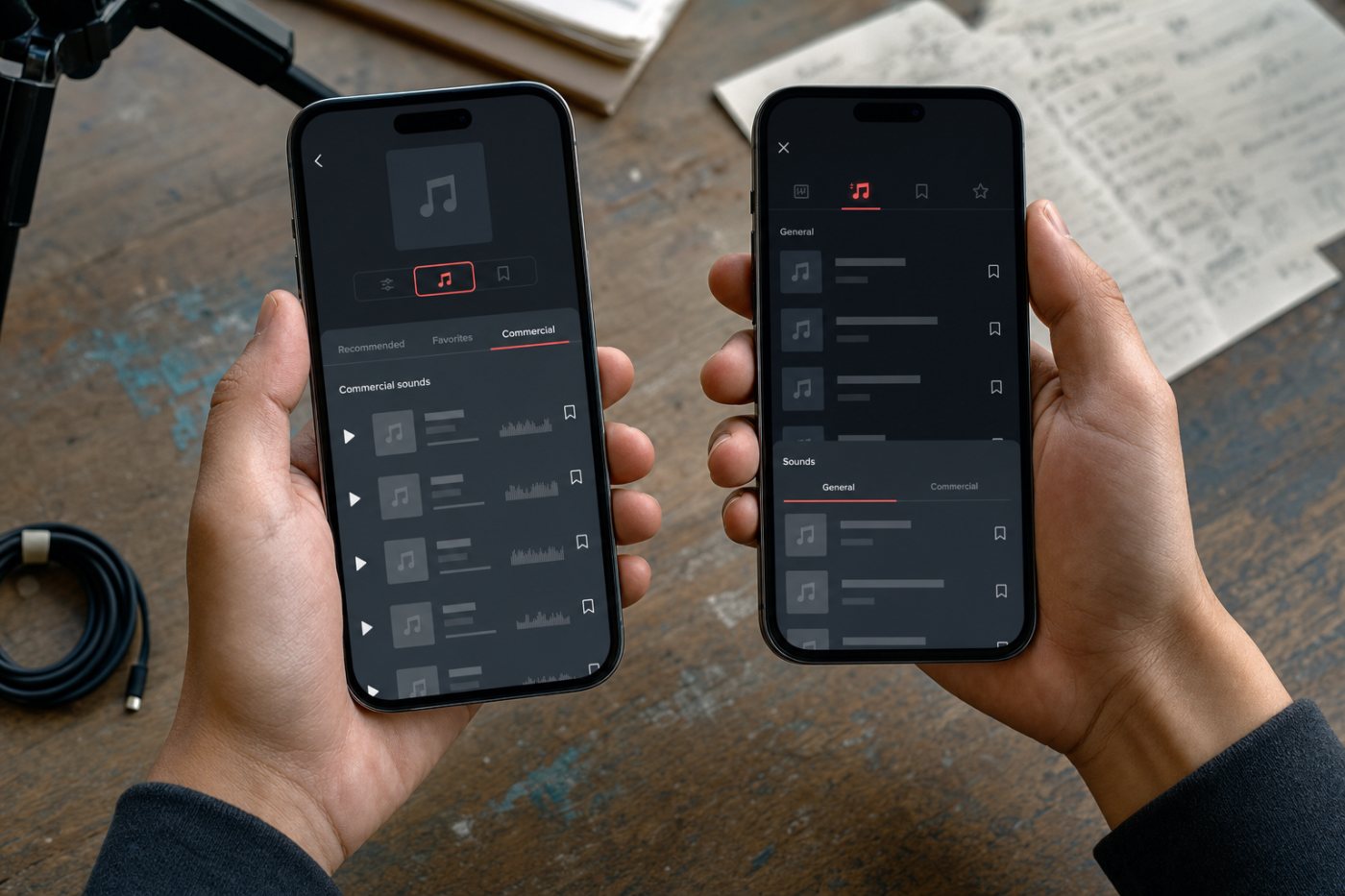 Business and Personal Account paths reach TikTok Commercial Sounds differently for promotional content.