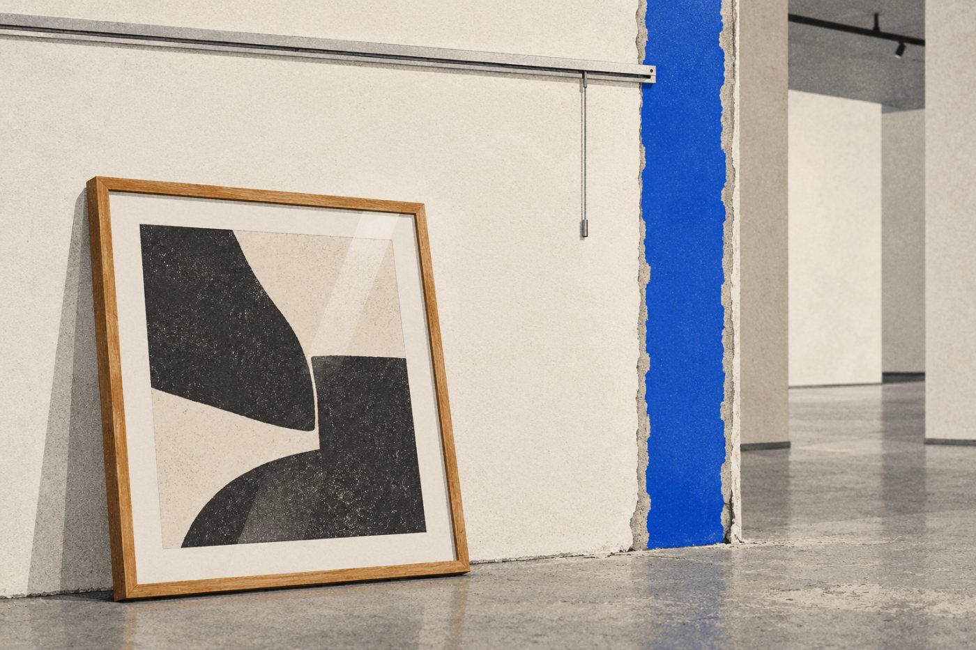 Bij de voorbereiding van een tentoonstelling wacht het ophangen van werk op een afgewerkte wand, een afhankelijkheid die Asana kan vastleggen.