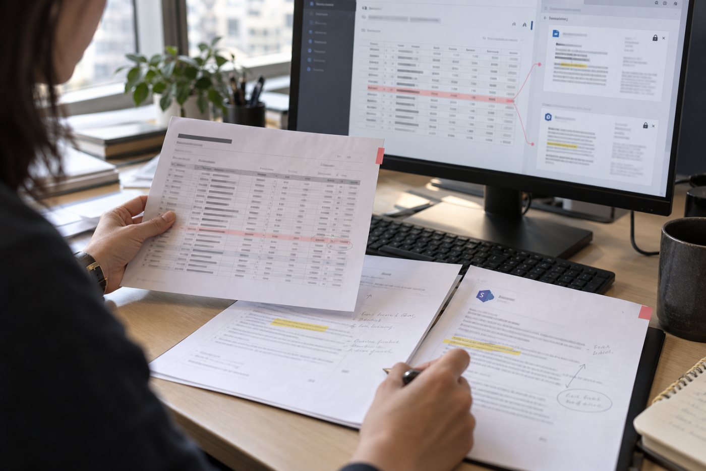 ChatGPT Work Data agent가 승인된 데이터 웨어하우스와 사내 문서를 함께 검토해 근거 있는 분석을 만드는 과정