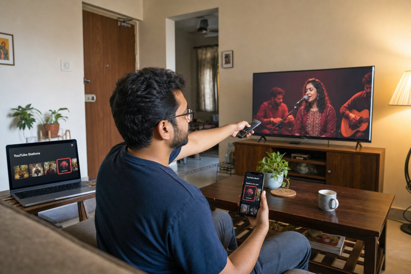 भारत में YouTube और YouTube Music के Home तथा Search से Station की उपलब्धता