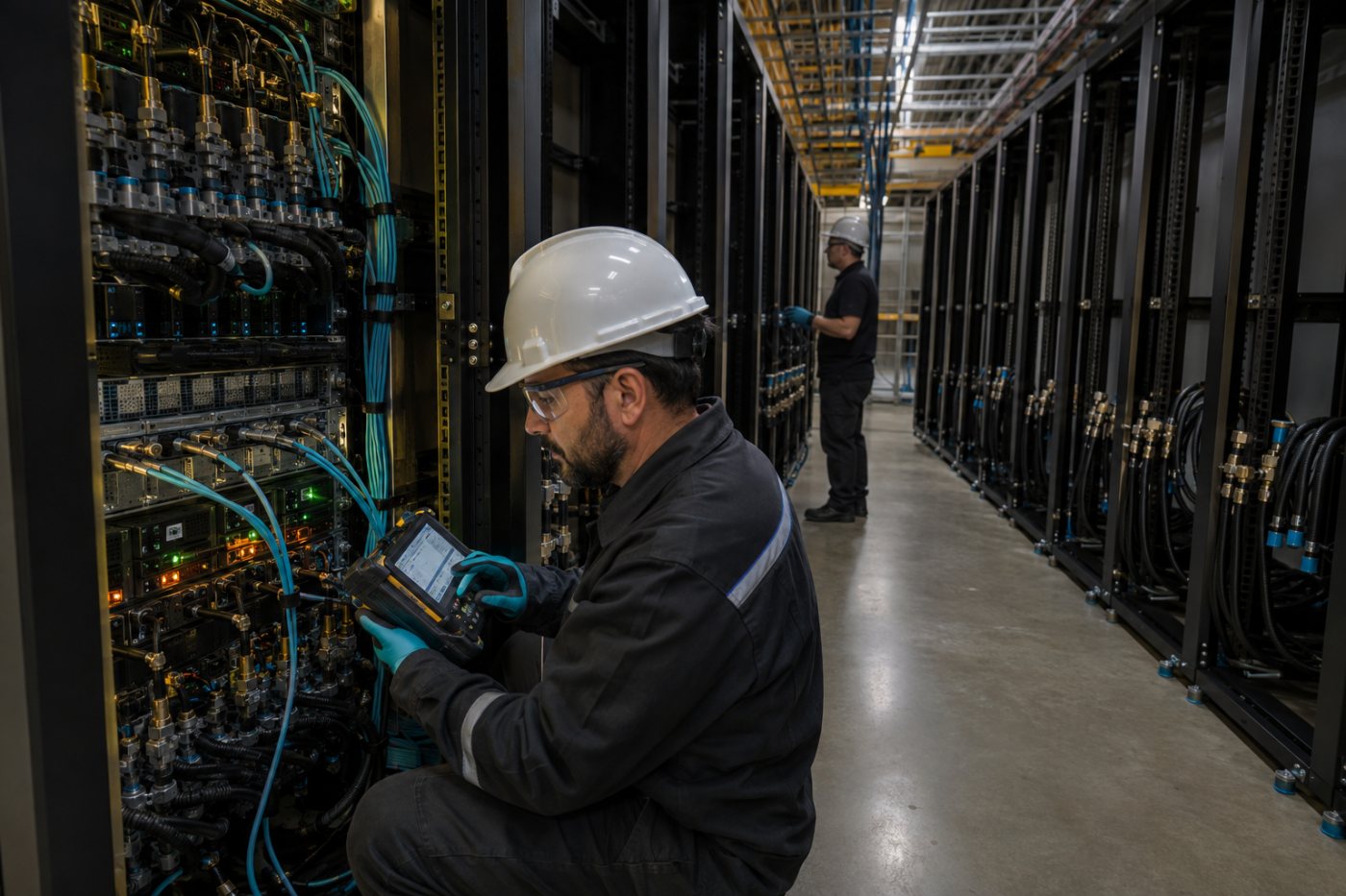 Comissionamento de energia, refrigeração e rede marca a passagem da obra para capacidade comercial da Nscale.